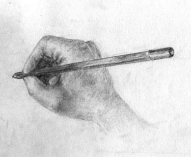 Sketch of right hand